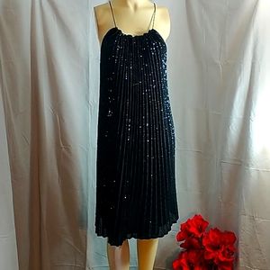 Banana Republic Sequined Pleated Mini